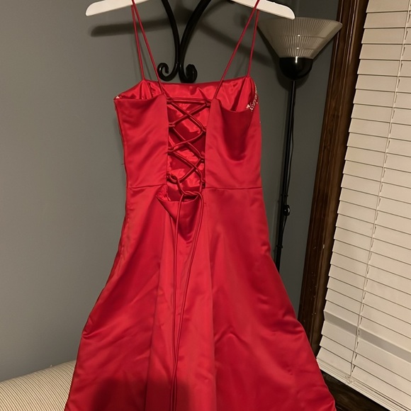 Elegant and Classy Red Formal dress- size 11/12-Prom season is coming!! - Picture 7 of 11